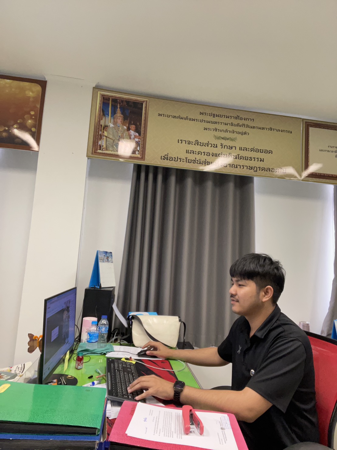 พช. เมืองจันทบุรี เข้าร่วมฝึกอบรมการใช้งานระบบ e-Office กรมการพัฒนาชุมชน